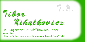 tibor mihalkovics business card